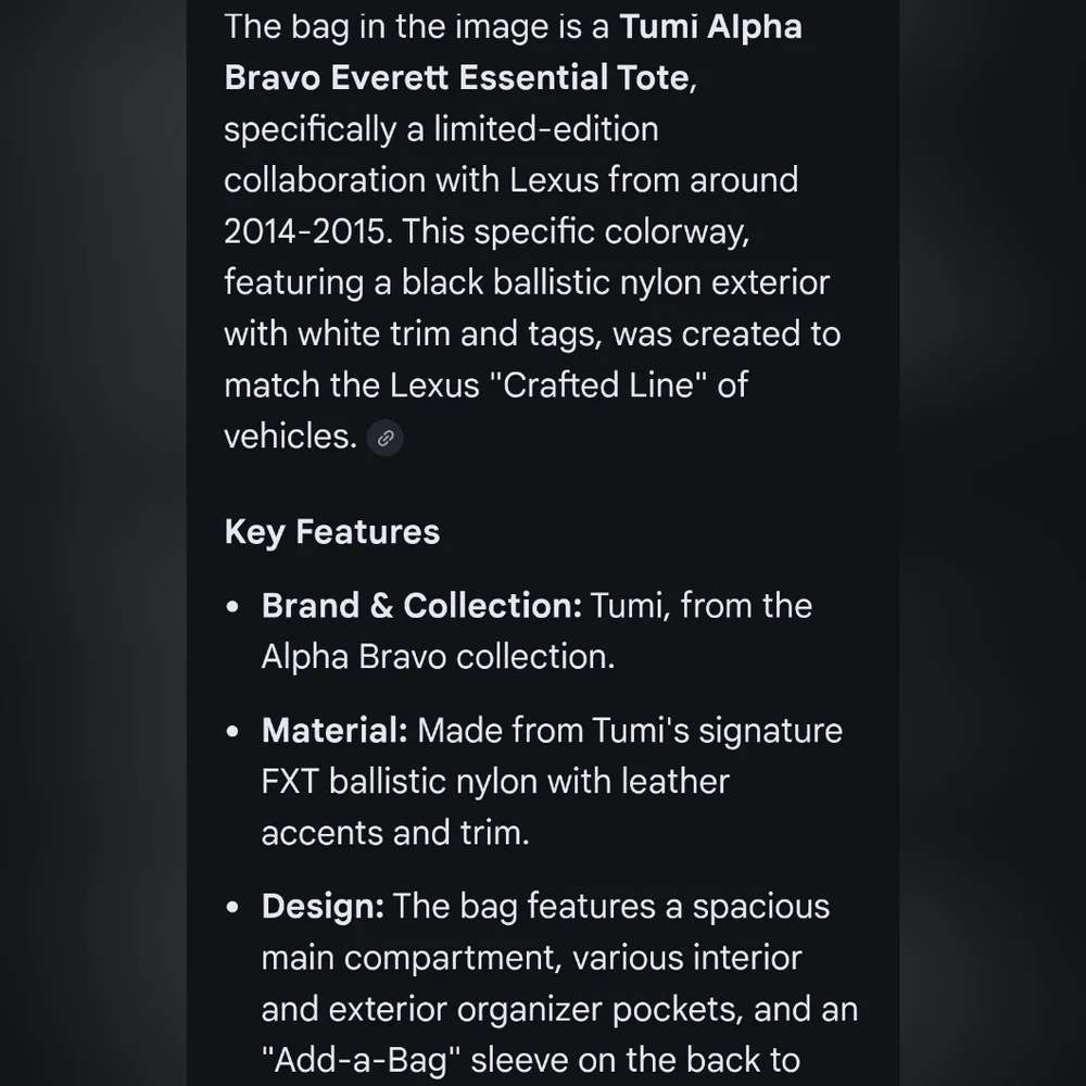 Tumi Alpha Bravo Essential Duffle Bag - Picture 13 of 14